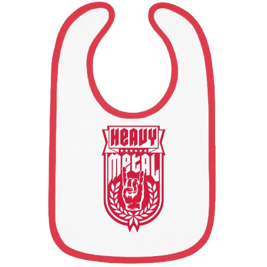 Banner heavy metal logo Bibs