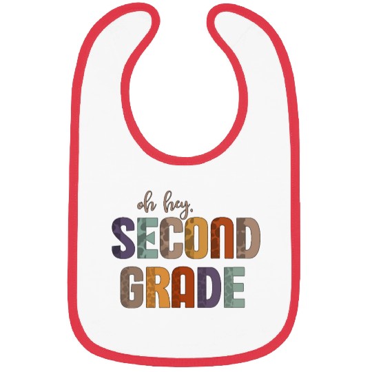 Back To School Second Grade Bibs