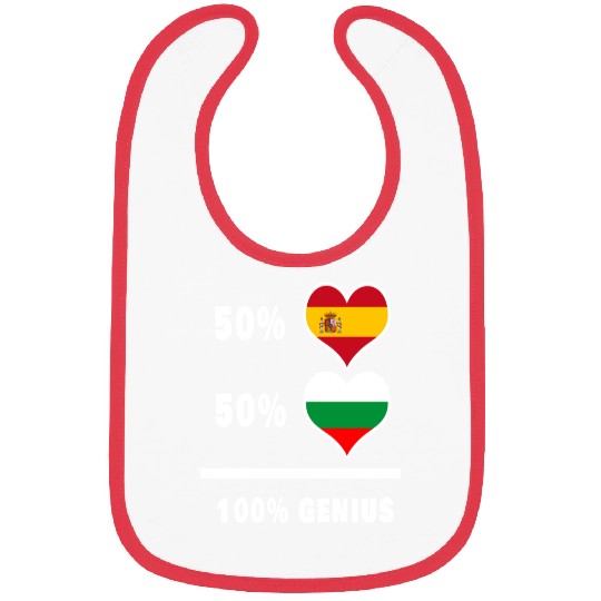Bulgaria and Spain genius / gift Bibs