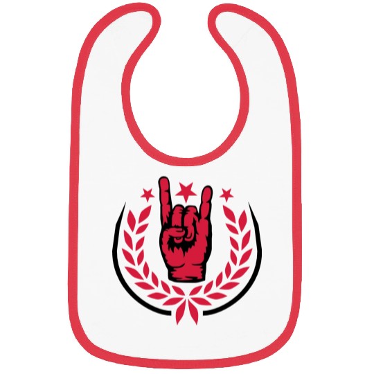 Laurel wreath heavy metal Bibs