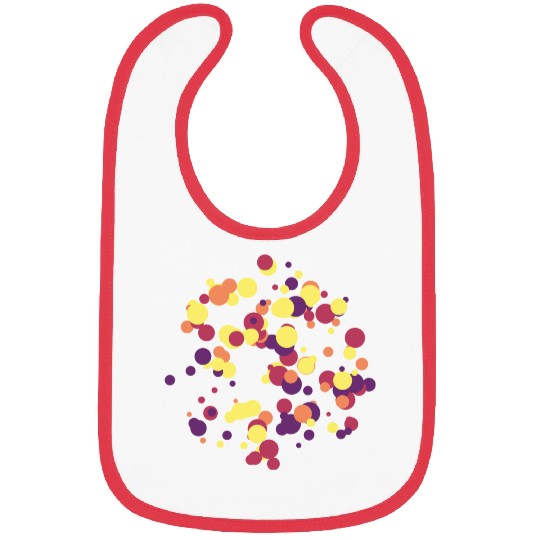 abstract circles pattern Bibs
