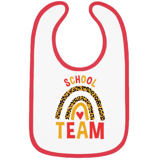 Leopard Rainbow Back To School Team Bibs