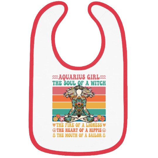 Aquarius Girl Astrology Sign Bibs