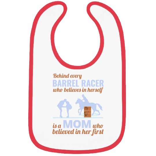 Barrel Racer Racing Horse Riding Mom Mothers day Bibs