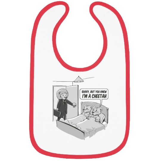 Cheating cheetah Bibs