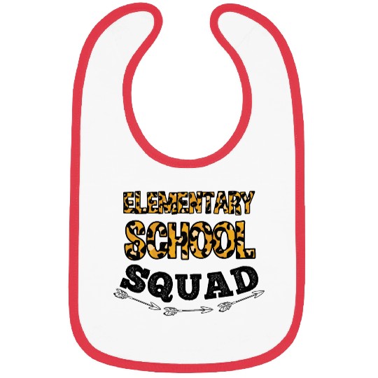 Elementary School Squad Leopard Bibs