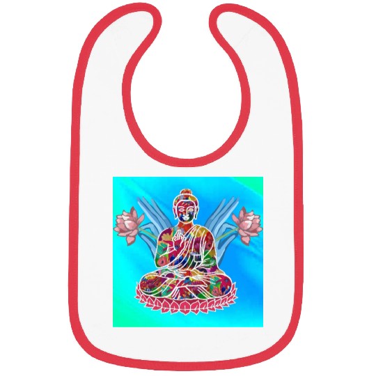 Meditating Buddha Bibs