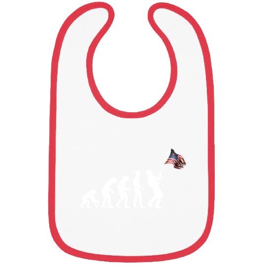 Flag america fish Bibs