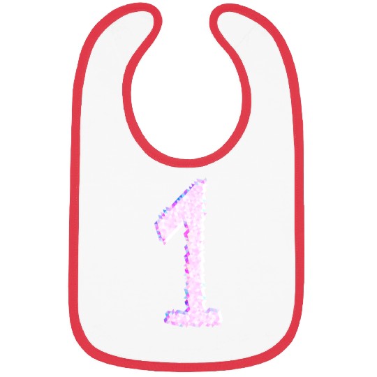 pink one number number team Bibs