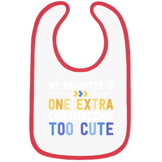 Family Down Syndrome Awareness for Dad Mom Extra Bibs