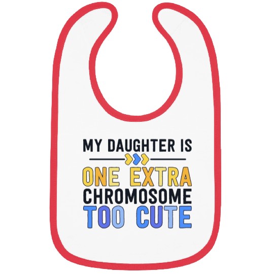 Family Down Syndrome Awareness for Dad Mom Extra Bibs