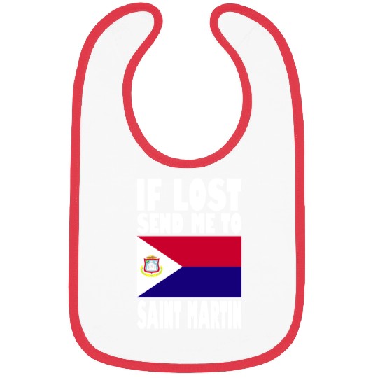Saint Martin Flag Saying Bibs