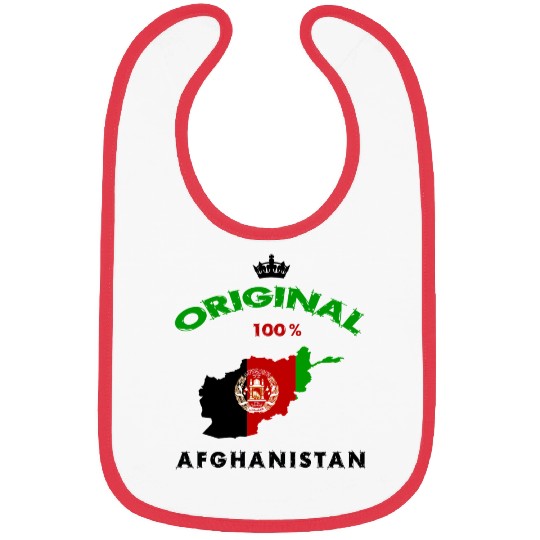 Afghanistan original 100% flag design Bibs