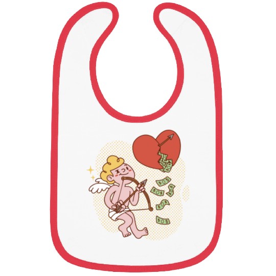 Funny cupid Bibs