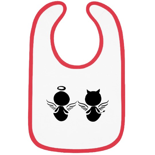 angel devil icon people Bibs