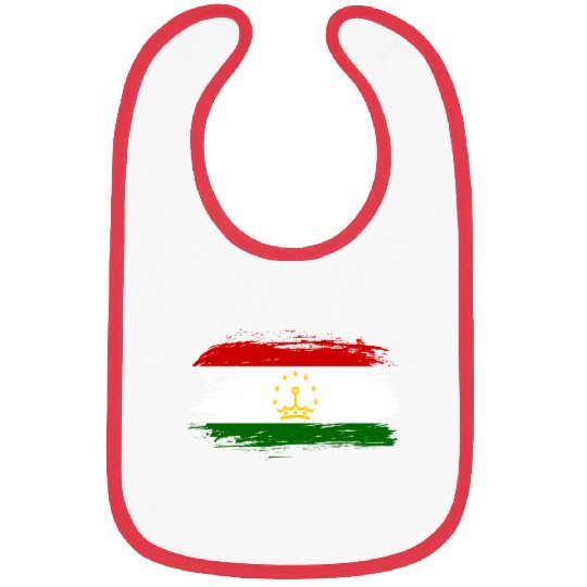 Tajikistan flag Bibs