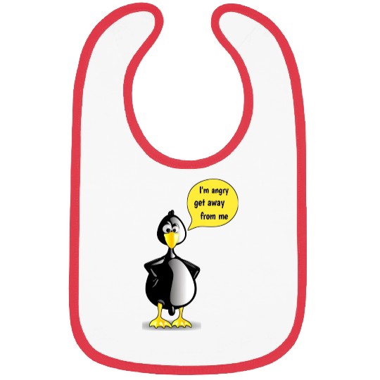 Angry Penguin Bird Bibs