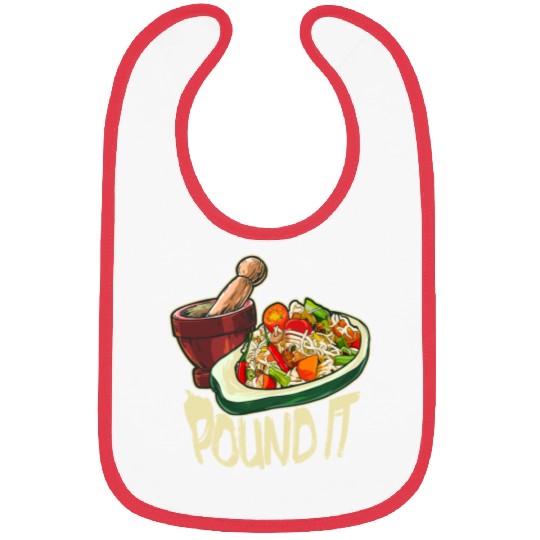 Pound It Green Spicy Thai Papaya Salad Bibs