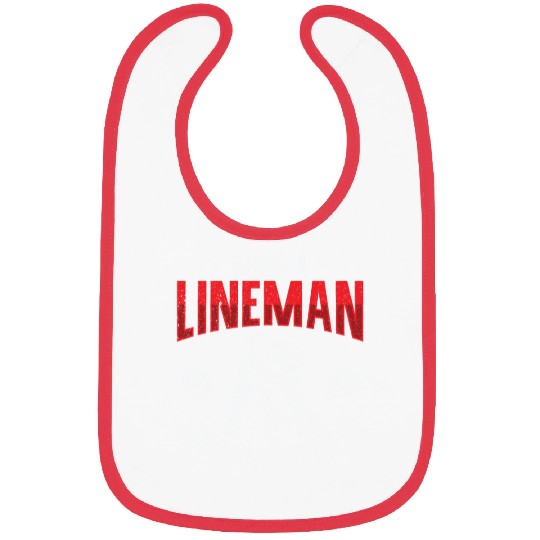 Football Lineman Life Football Player Sports Bibs