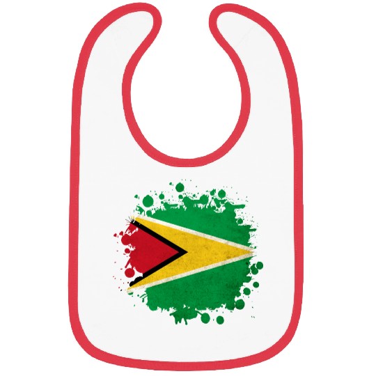 Guyana flag blob Bibs