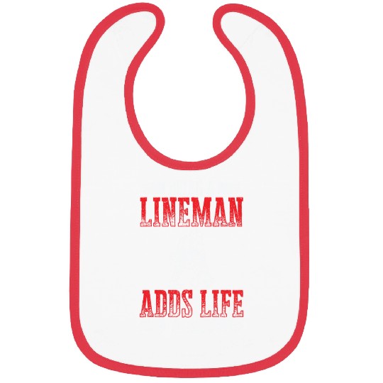 Football Lineman Life Player Sports Bibs