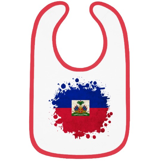 Haiti flags blob Bibs