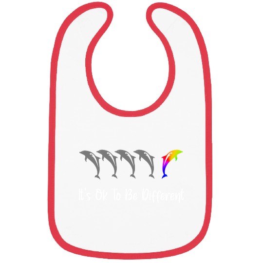 It's Ok To Be Different - Dolphins Bibs
