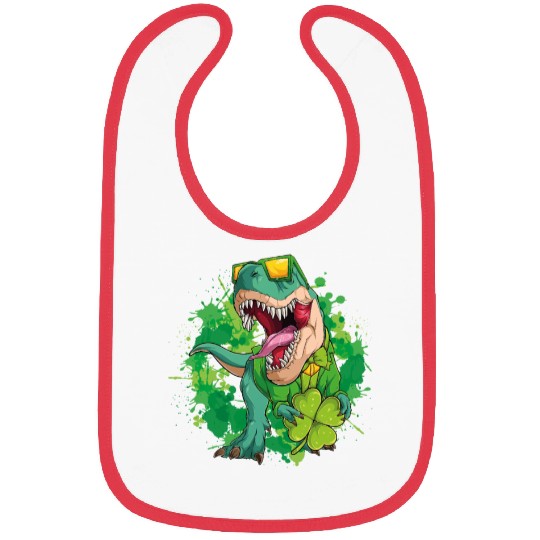 St Patrick s Day Dinosaur Trex Bibs