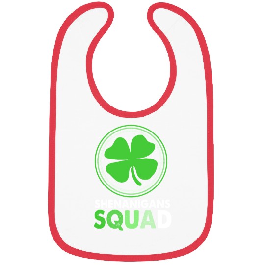 St Patrick Day Clover Shenanigans Squad Bibs