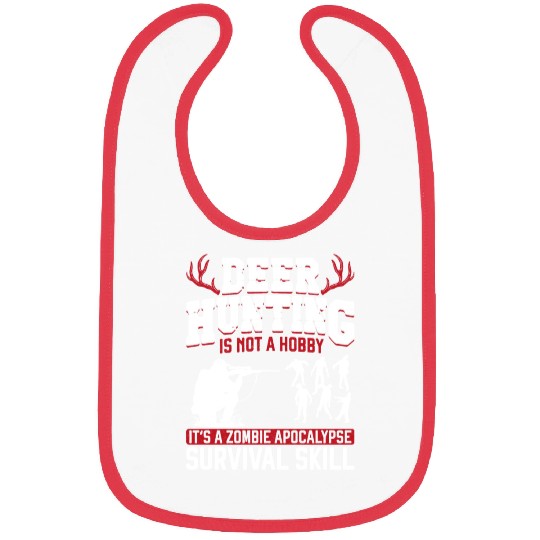 Buck Deer Hunting Hunter Zombie Bibs