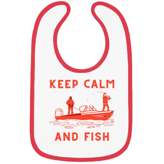 KEEP CALM AND FICH FISHING BOAT COMPETITION Bibs
