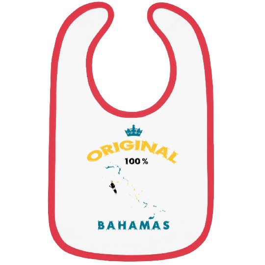 Bahamas original 100% flags design Bibs