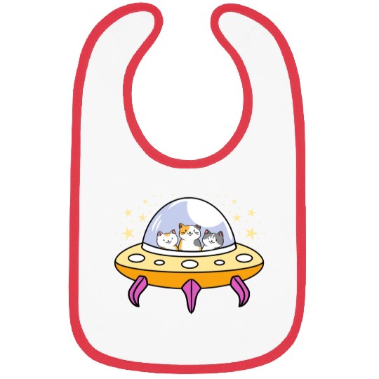 UFO Cat for Cat Lover Bibs