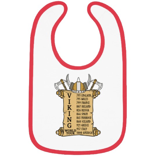 Viking World Tour For Vikings Lover Bibs