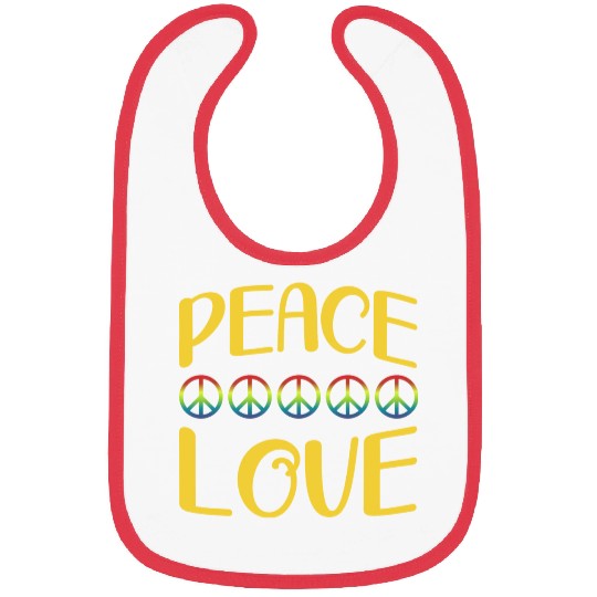 PEACE love Bibs