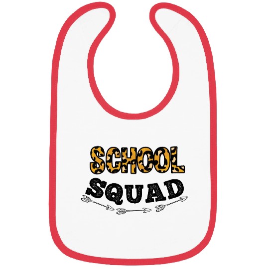 School Squad Leopard Back To School Bibs