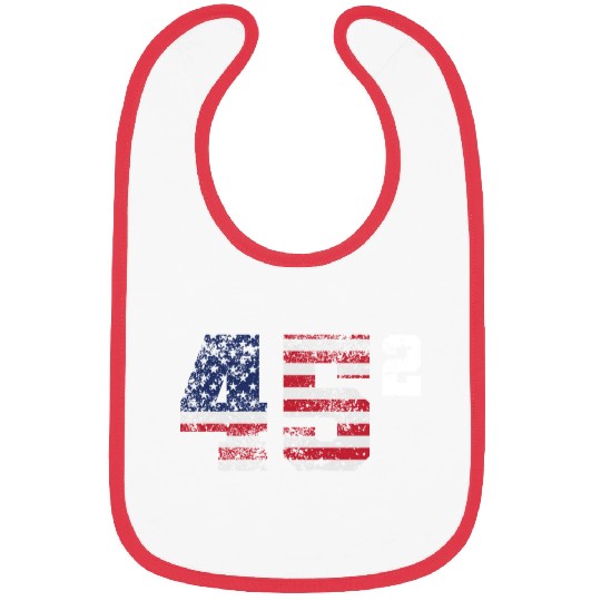 Trump 45 Squared Republican Bibs