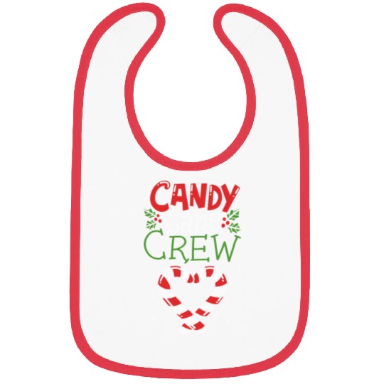 Candy Cane Crew Christmas Sweet Mistletoe Holiday Bibs
