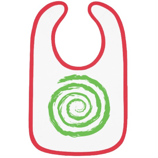 Geometric Shapes. Circle Spiral Shape Bibs