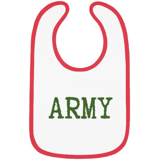 Vintage USA Army Military Green Cute US Retro US Bibs