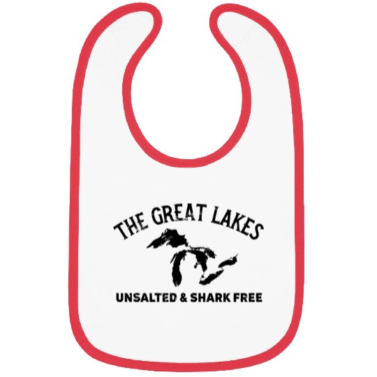 The Great Lakes Unsalted Shark Free Michigan Vinta Bibs
