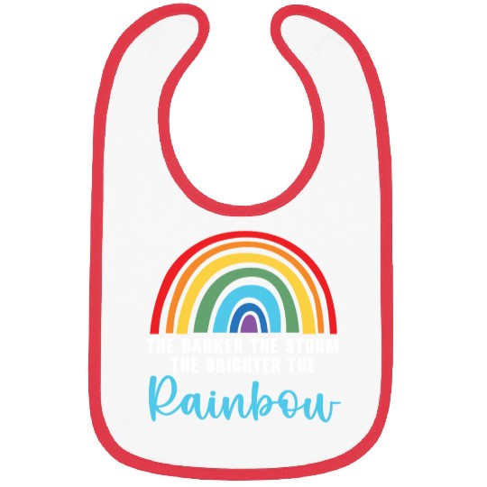 The Darker The Storm The Brighter The Rainbow Bibs