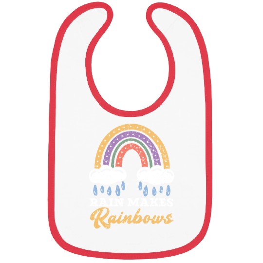 Rain Makes Rainbows Rainbow Whisperer Bibs