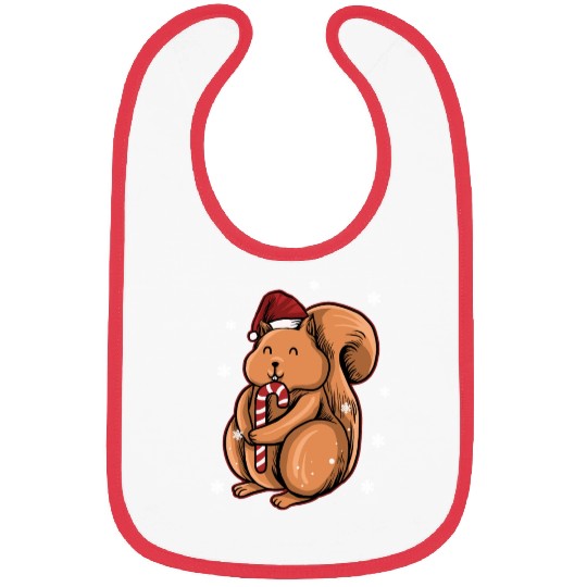 Christmas Ugly Christmas Xmas Squirrel Bibs