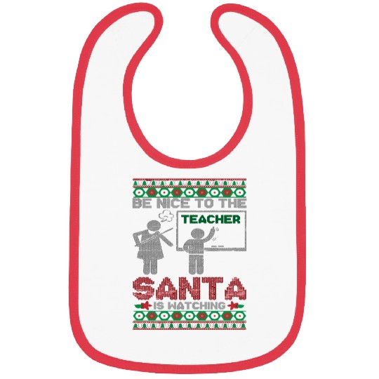Funny Teacher Ugly Christmas Bibs