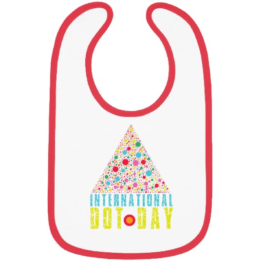Colorful Triangle Pattern International Dot Day Bibs