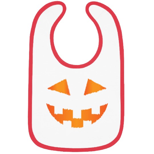 Pumpkin: scary smile Bibs