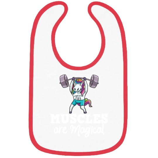 Unicorn Muscle Workout Fitness Training Sport Gym Bibs