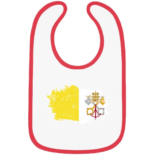 Vatican City Flag Grunge Country Flag Vatican City Bibs