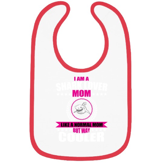 Shark Lover Mom Bibs